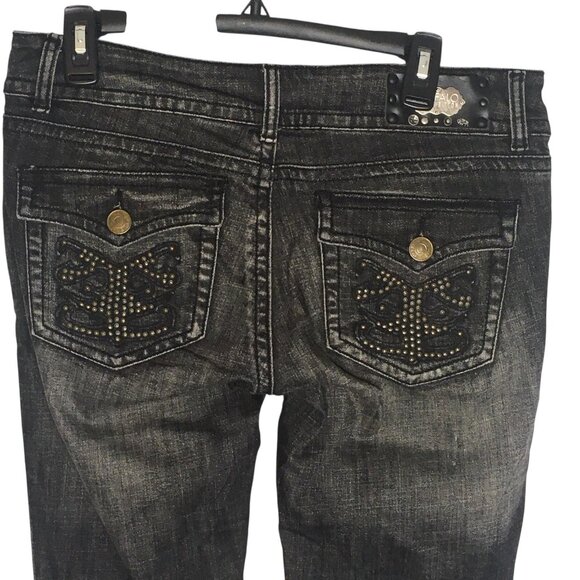 Buffalo David Bitton Jeans Womens 30 Sandrine Low Rise Cigarette Stretch Studded - Picture 10 of 16